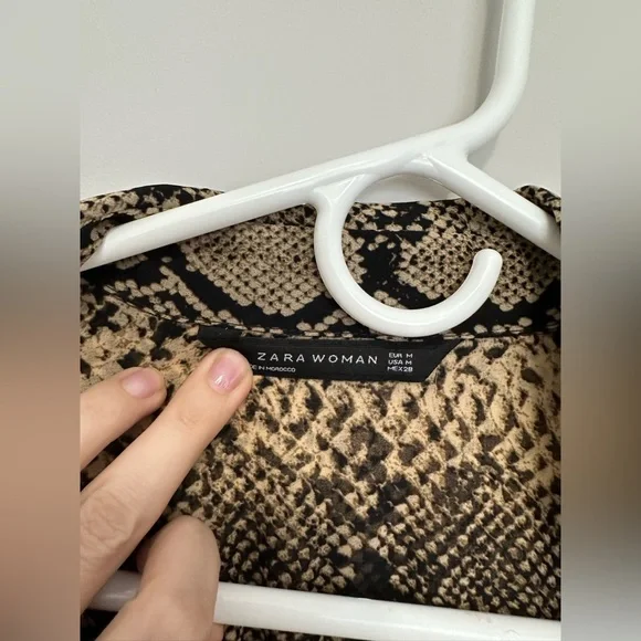 Zara sheer snake print shirt - Picture 3 of 3